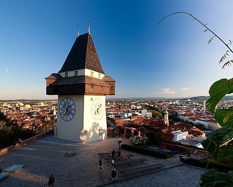 Uhrturm als Wahrzeichen der Stadt Graz
